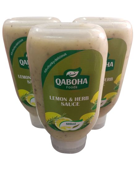 Qaboha Foods Lemon &amp; Herb 3 x 500ml