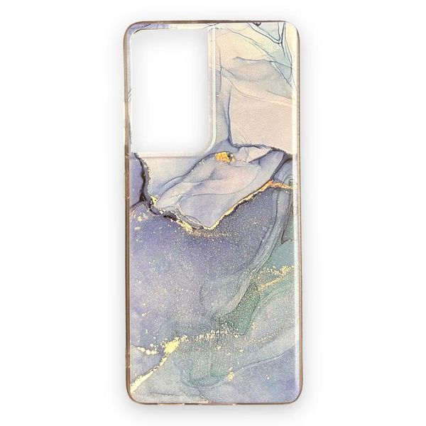 AMA Blue Marble Pattern Phone Case For Samsung S21 Ultra