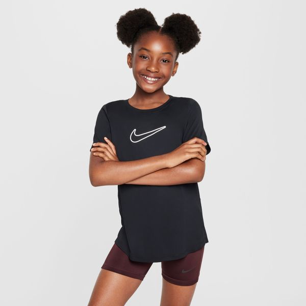 Nike Girls' One Fitted Dri-FIT Short-Sleeve T-Shirt