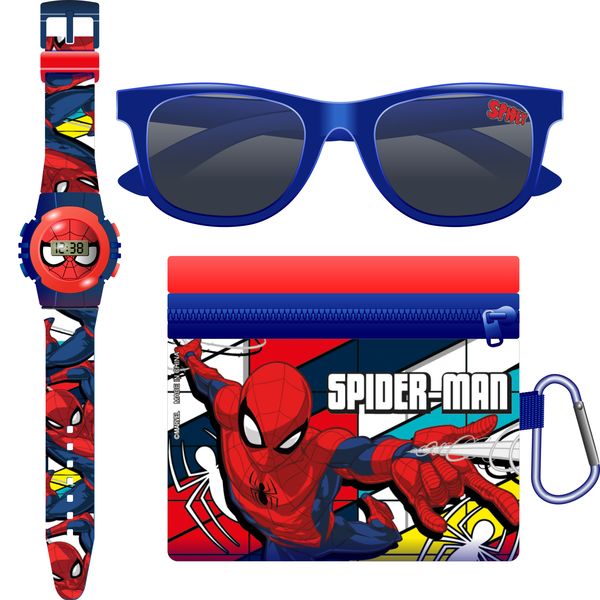SPIDER-MAN By Marvel Offical Licensed Watch, Sunnies &amp; Coin Pouch