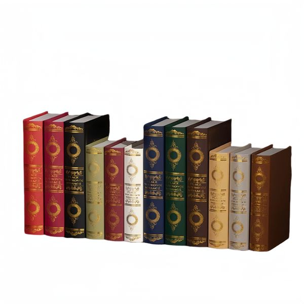 12Pcs random patterns Decorative Faux Books European hot stamping book 0324