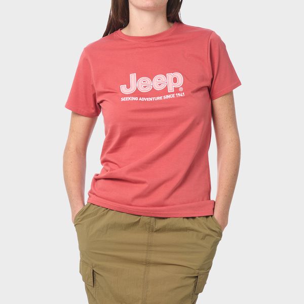 Jeep Organic Applique Tee Orange