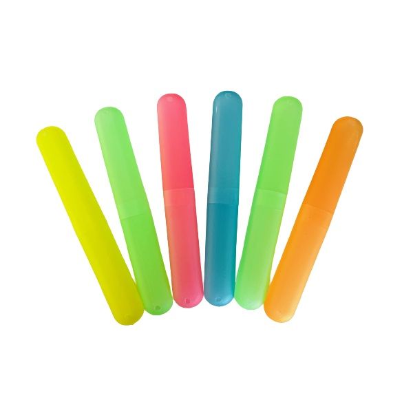 Travel Tooth Brush Holder Case 20cm - (6 Piece)