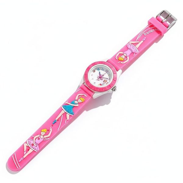 Children's Fun Theme Strap Time Teacher Wrist Watch, (Dancing Ballet)