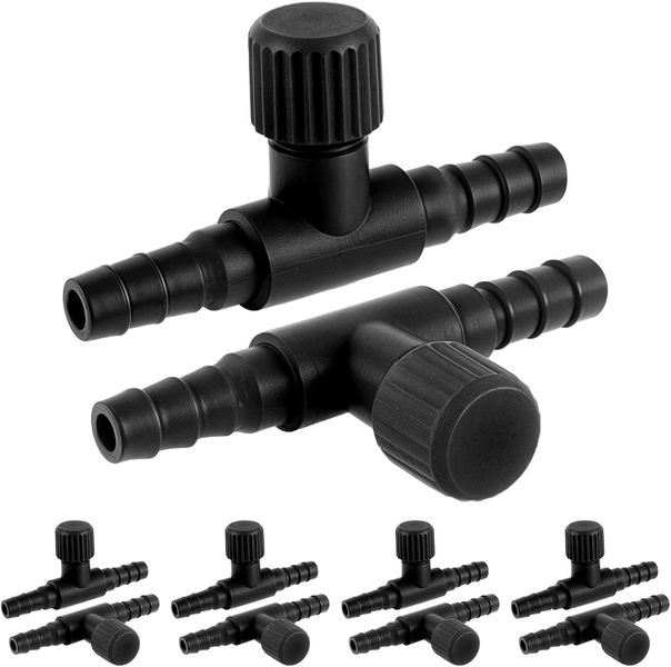 10 Pieces Aquarium Air Pump Control Valves T Shaped Aquarium Air Valve