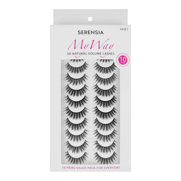Serensia 10 Pairs False 3D Eyelashes