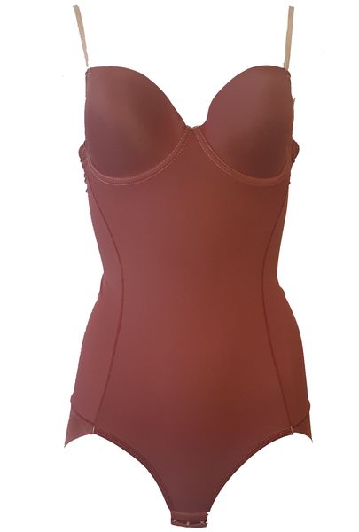 NipTuck Shapewear, Tan Baroness Full Body with Built-in Bra Compression