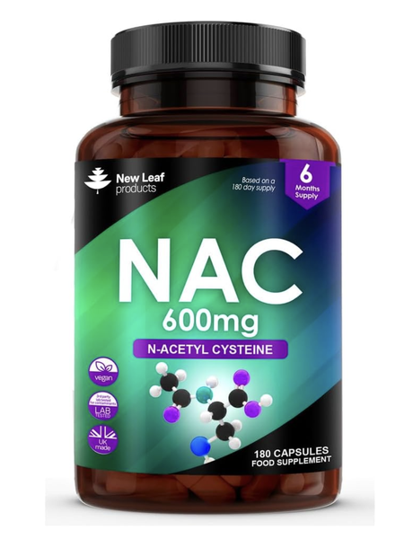 NAC 600mg Caps 6 Month Supply -Antioxidant, Daily Wellness, High Absorption