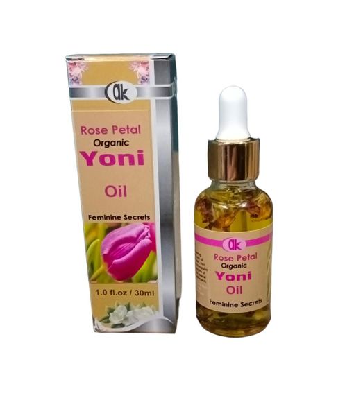 AK Yoni Oil with Rose Petal &amp; Calendula Flowers - 30ml