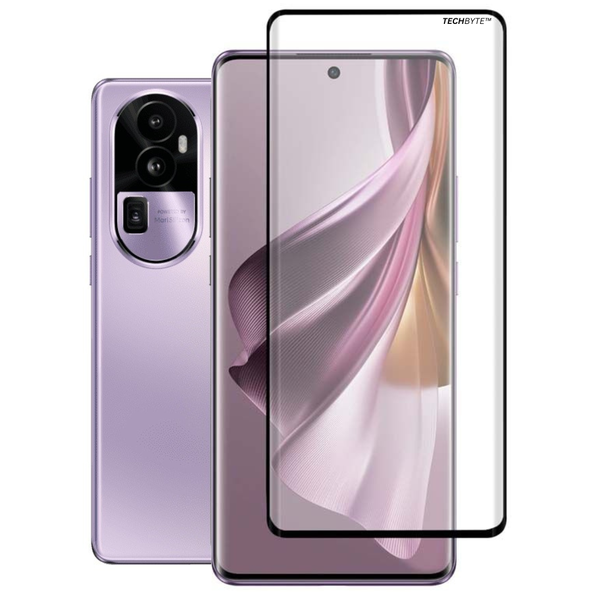 TechByte Tempered Glass Screen Protector for Oppo Reno 10 Pro + 5G (2023)