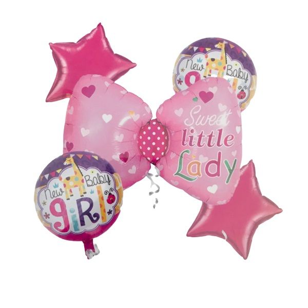 New Baby Foil Balloons (5 Piece)