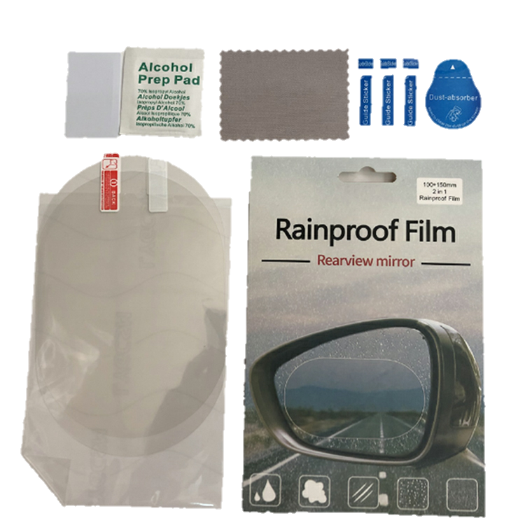 OQ - Car Rearview Mirror Rainproof Film - 95mmx135mm - 1 pair