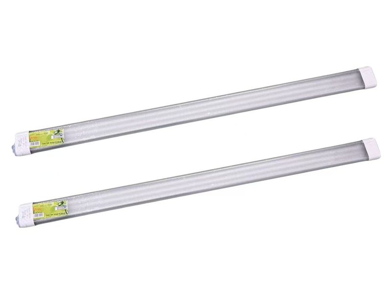 FJC Prismatic diffuser LED Batten lamp 1.2M 72W - Pack of 2