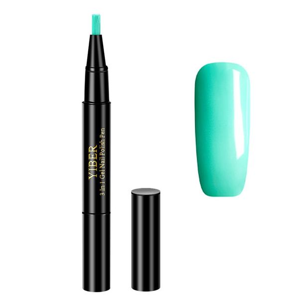 Yiber 3in1 Gel Nail Polish Pen - Blue 14