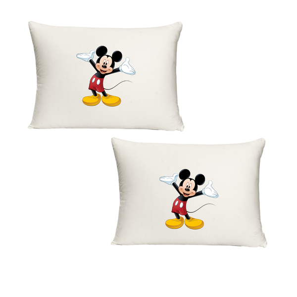 Katz Designs - Twin Standard Pillow Cases Mickey Mouse Shadow