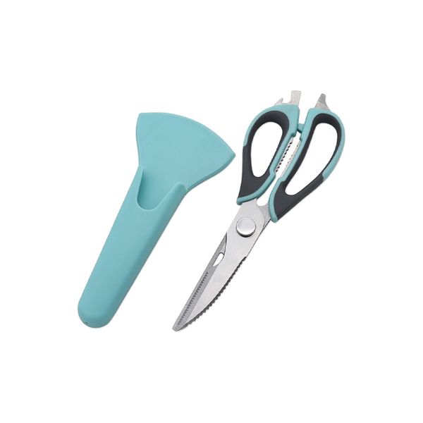 Trocraft Stainless Steel Magnetic Kitchen Scissors Blue/Green/Pink