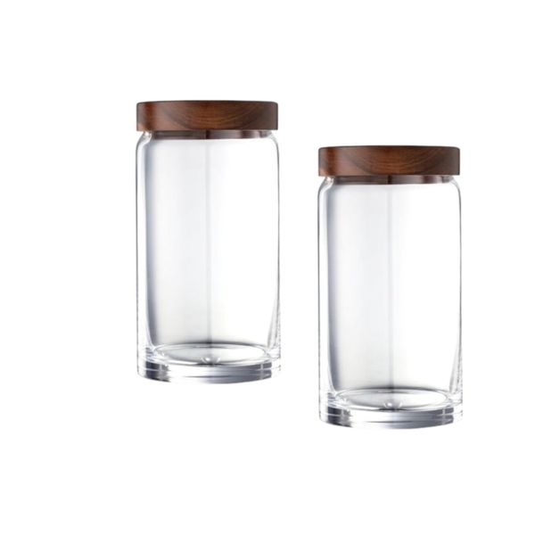 Glass Storage Jar - 0.58L - 2pcs
