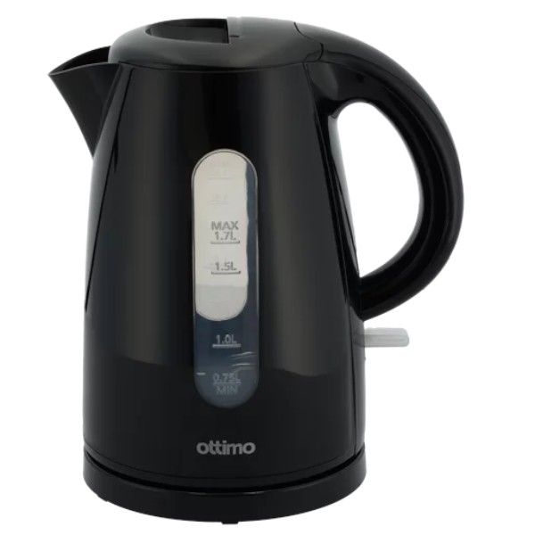 Ottimo 1.7L Black Immerse Cordless Kettle BPA-free Auto Shut-Off 2200W