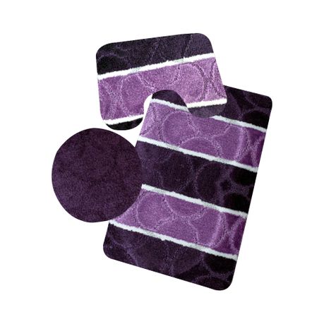 Dark purple bathroom rugs best sale and towels