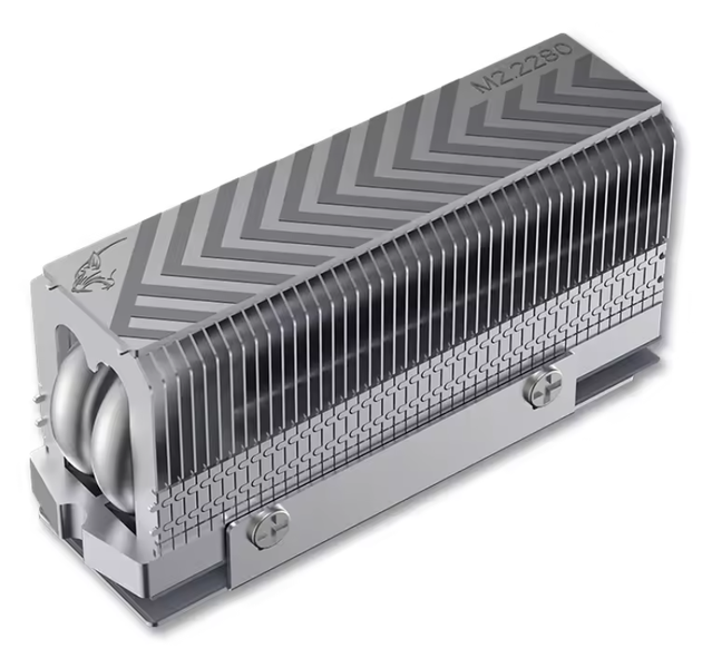 Ultra-High Performance Heatsink Cooling For M.2 2280 SSD - Aluminium