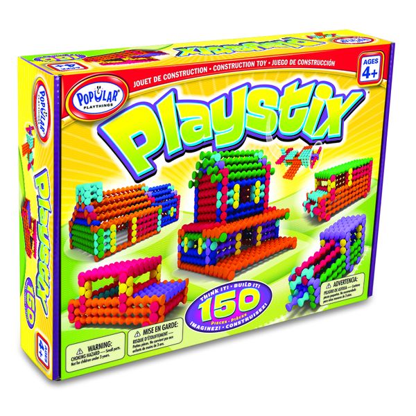 Popular Playthings Playstix Set: 150 Pieces