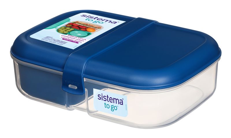 21675-B Sistema 1.1L Ribbon To Go with 1 Mini Bite - Blue