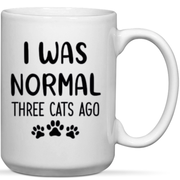 I Was Normal 3 Cats Ago Gift Mug