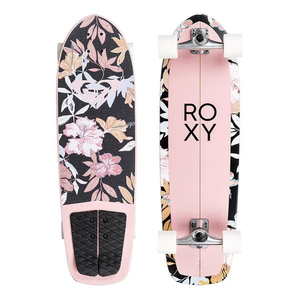 Roxy Secret Spot Cruiserboard - Pink/Floral - 33.8 X 9.9