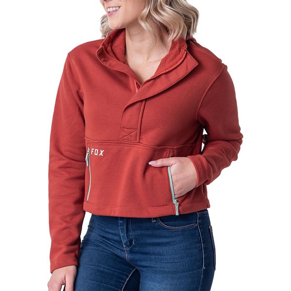 Fox-Ladies-Calibrated Crop Fleece-Copper