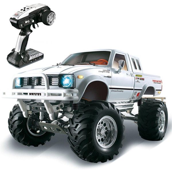 1/10 2.4G 4WD RC Car for Toyato Metal 4X4 Pickup Truck - White