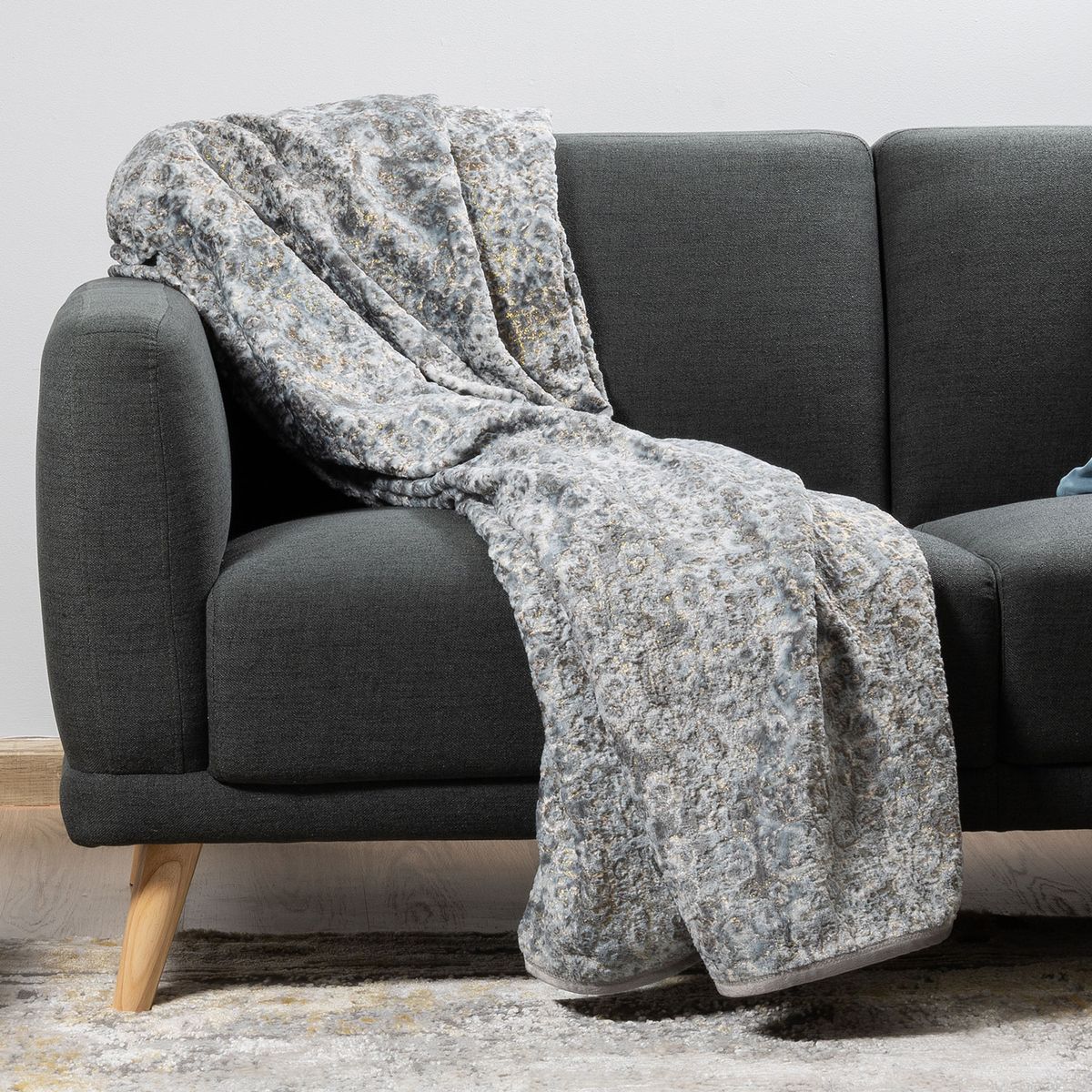 Sesli Plush Throw - Grey | Shop Today. Get it Tomorrow! | takealot.com