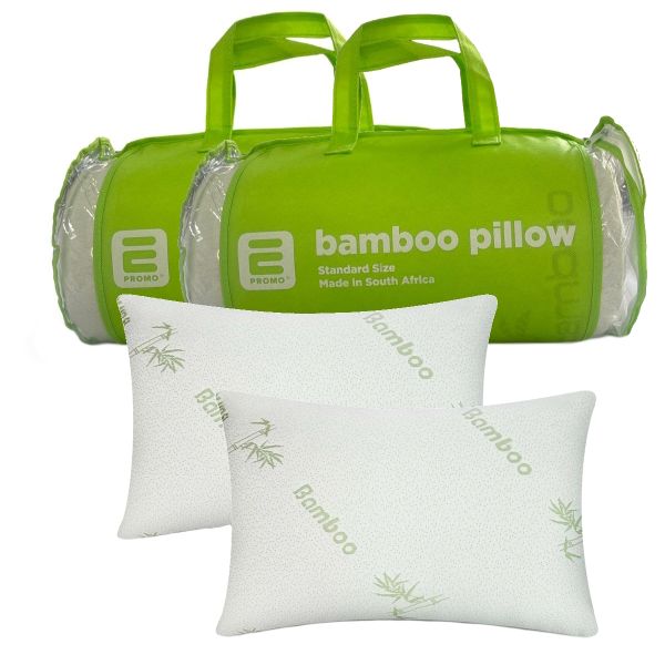 Premium Quality Memory Foam Ergonomic Original Bamboo Pillow - Pack Of 2