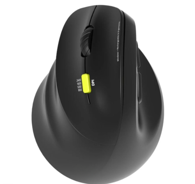Ergo Shape Cordless Rechargeable Mouse: Comfort-First Wireless Performance