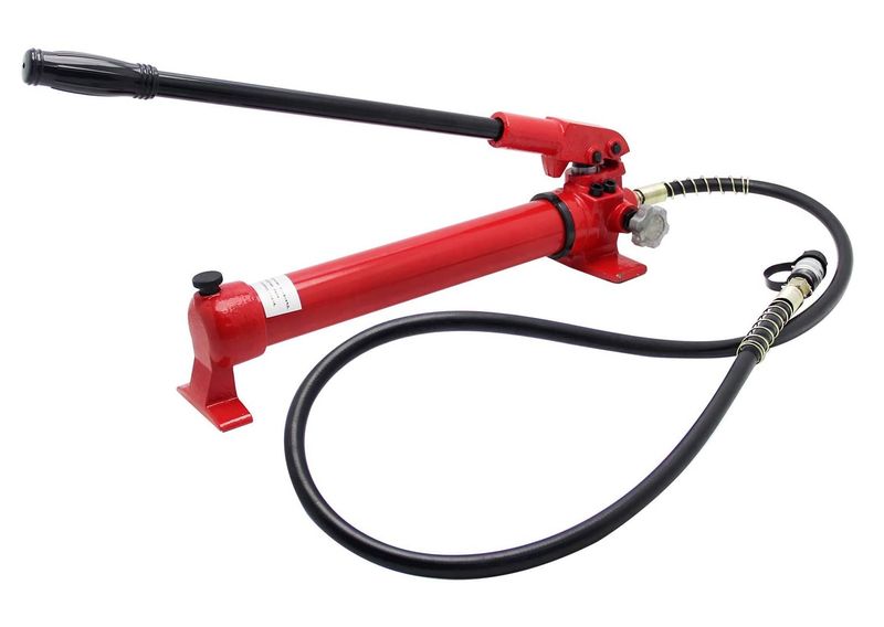 Big Red Hydraulic Pump with Hose 4 Ton (Hand Operated)