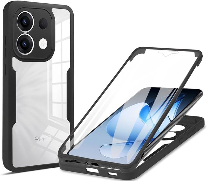 Rugged Hybrid Slim Phone Case Compatible With Oppo Reno 12 Pro