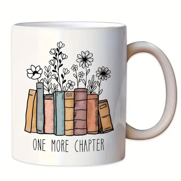 Ceramic Floral Design Coffee Mug Office Mug Gift Mug , A Double-Sided Gift