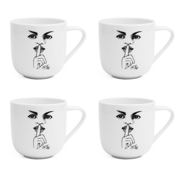 Carrol Boyes Mug Set of 4- It's a Secret