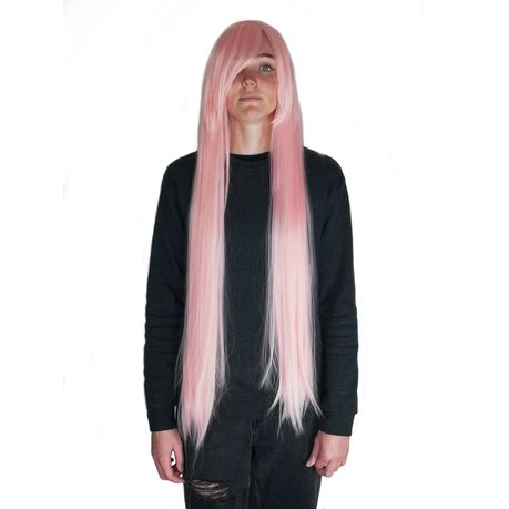 Pink wig hotsell 100 cm cosplay