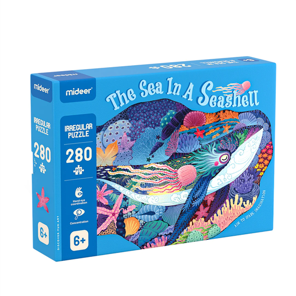 Mideer Large Animal Shaped Puzzle - The Sea in a Seashell