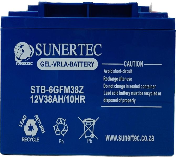Great Deep Cycle Gel Sunertec Battery