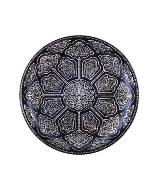 Irena Plate Topkapi 35cm Antracy &amp; Silver