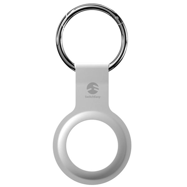Switcheasy Skin Silicone Keyring Loop Holder For Apple AirTag - White