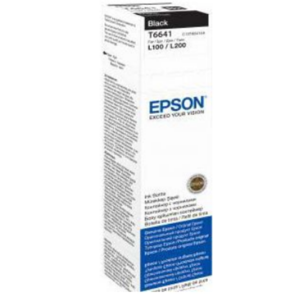 Epson T6641 Black Ink Bottle 70ml