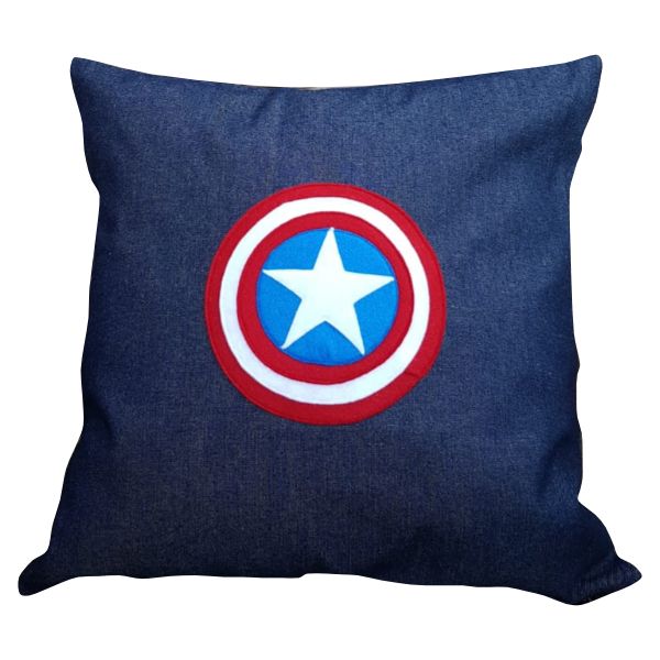 Captain America Superhero Pillow/Scatter Cushion (Inner Included)