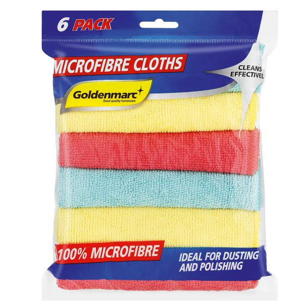 Goldenmarc 6 Pack Microfibre Cloths