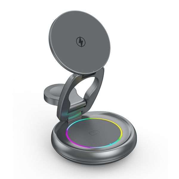 3-in-1 Wireless Charger for Magsafe Charging Station, Foldable Charger