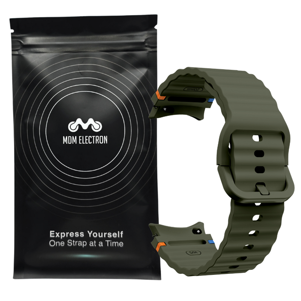 Wave Strap Compatible With Samsung Galaxy Watch 4/5/6/7/7FE-Army Green