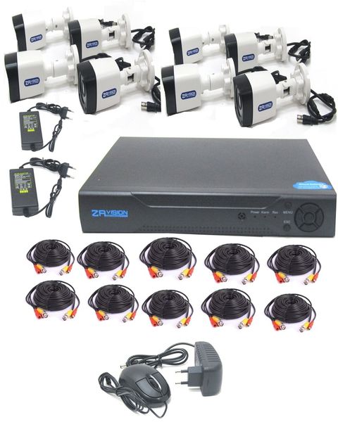 ZAVISION 8CH 2MP 108P AHD KIT