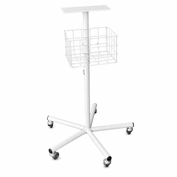 Patient Monitor Trolley with Basket and Castor Wheels