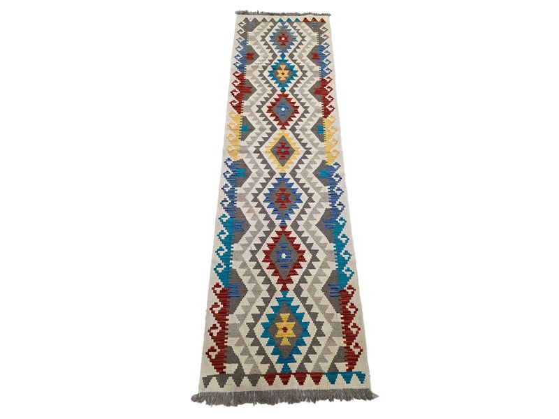 Carpetly - Beautiful Afghan Natural Kilim - 252 x 79 CM